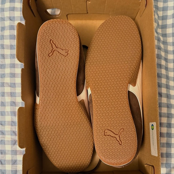 Puma Chocolate Brown & light pink suede Sneakers - Picture 3 of 4